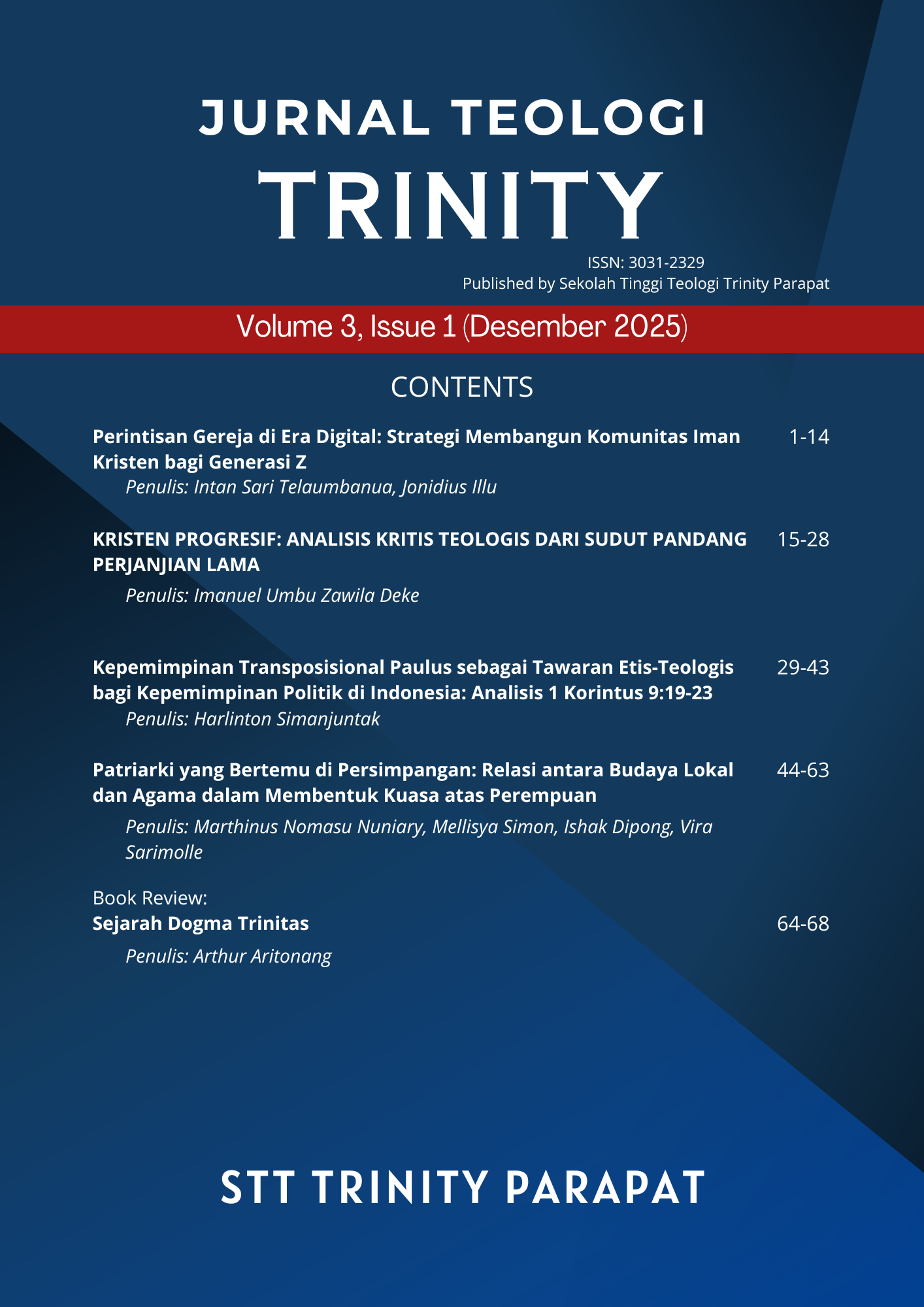 					View Vol. 3 No. 1 (2025): Regular Issue
				